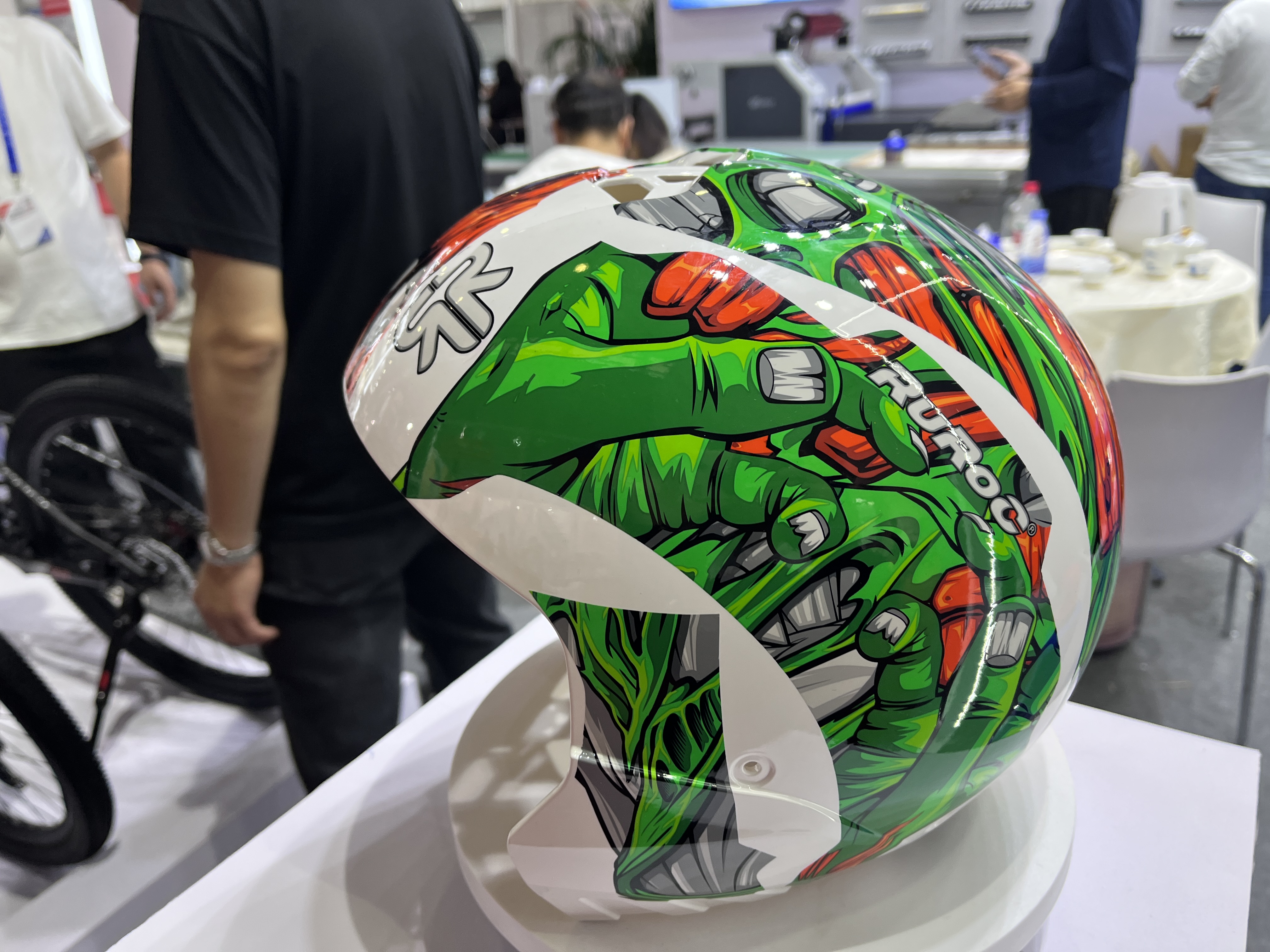 Encre utilisée sur les casques